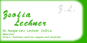 zsofia lechner business card